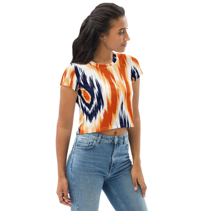 African Print Crop Tee