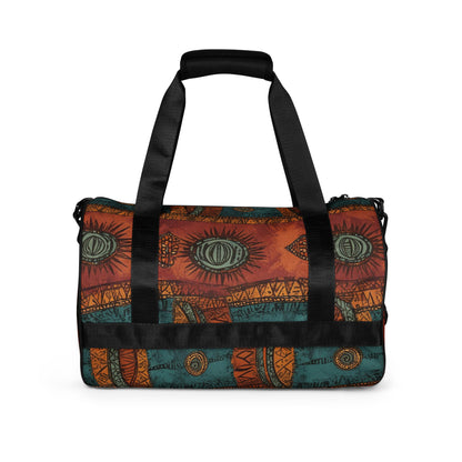 African print gym bag