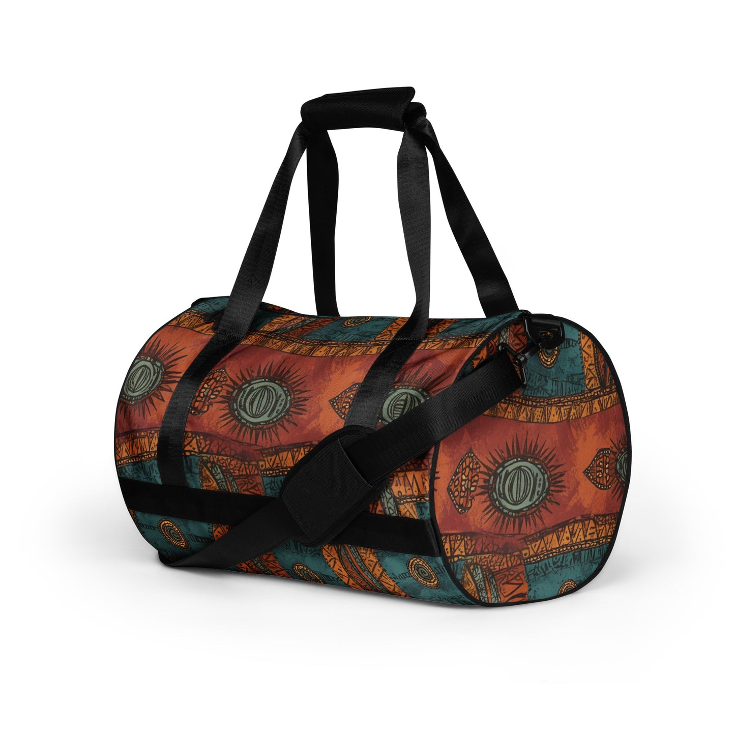 African print gym bag