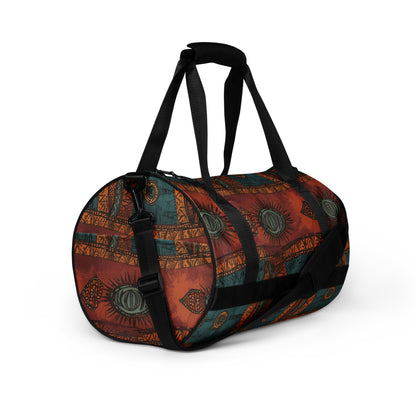 African print gym bag