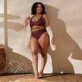African print high-waisted bikini Funky African