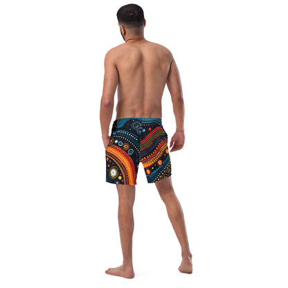 African print Men's swim trunks