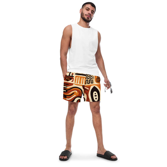African print Men's swim trunks Funky African