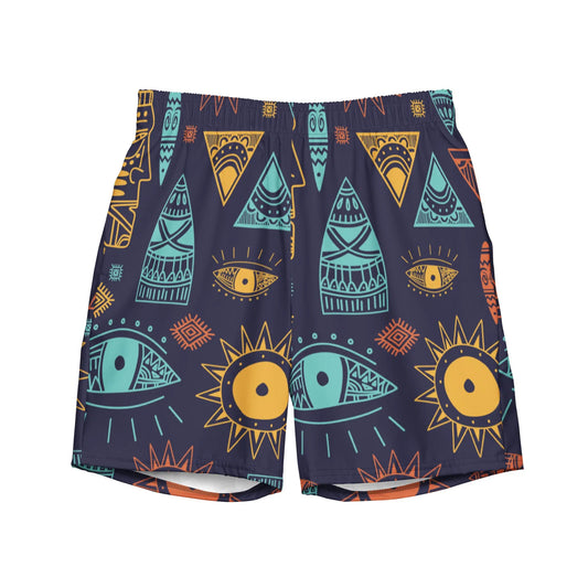 African print Men's swim trunks Funky African