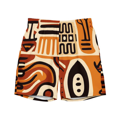 African print Men's swim trunks