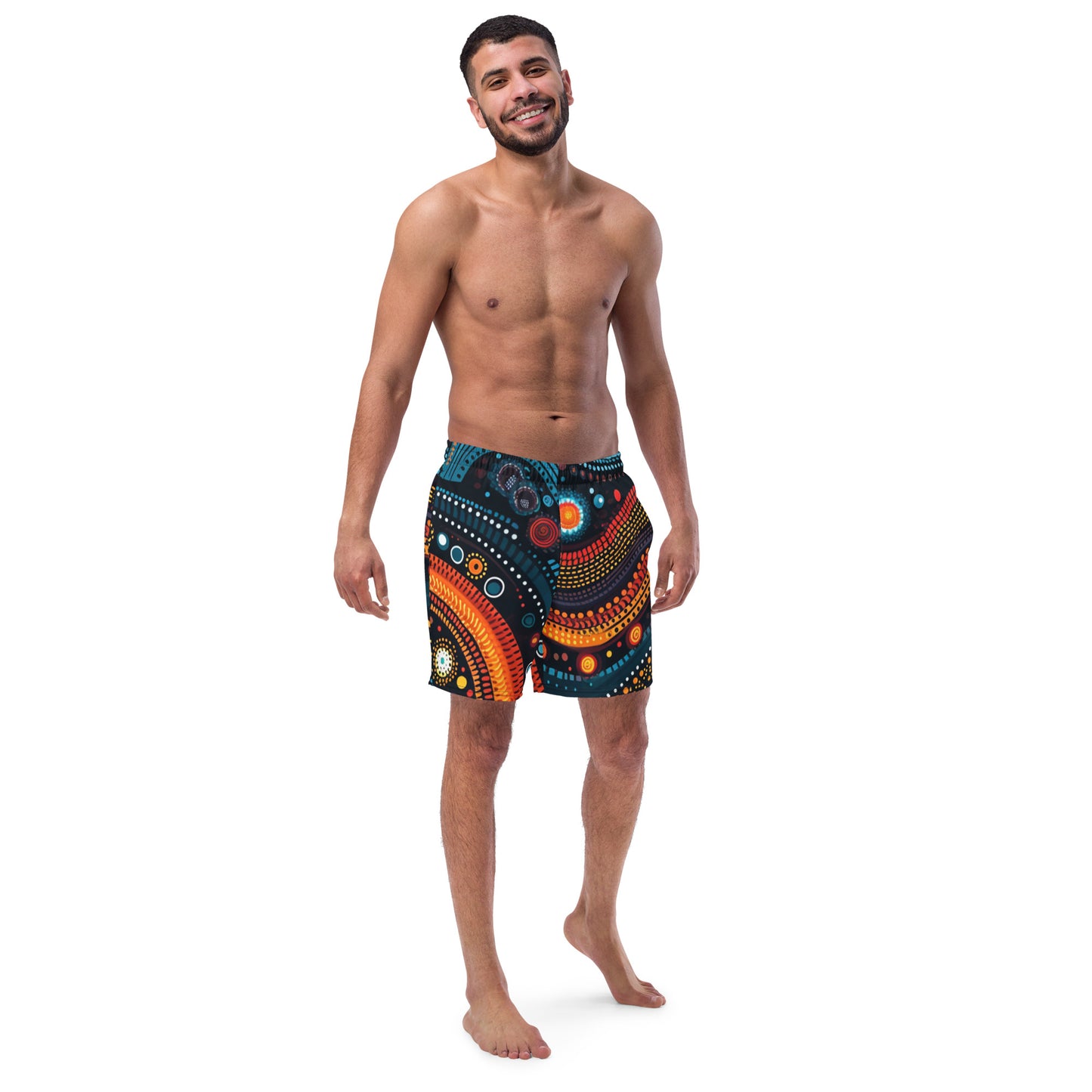 African print Men's swim trunks