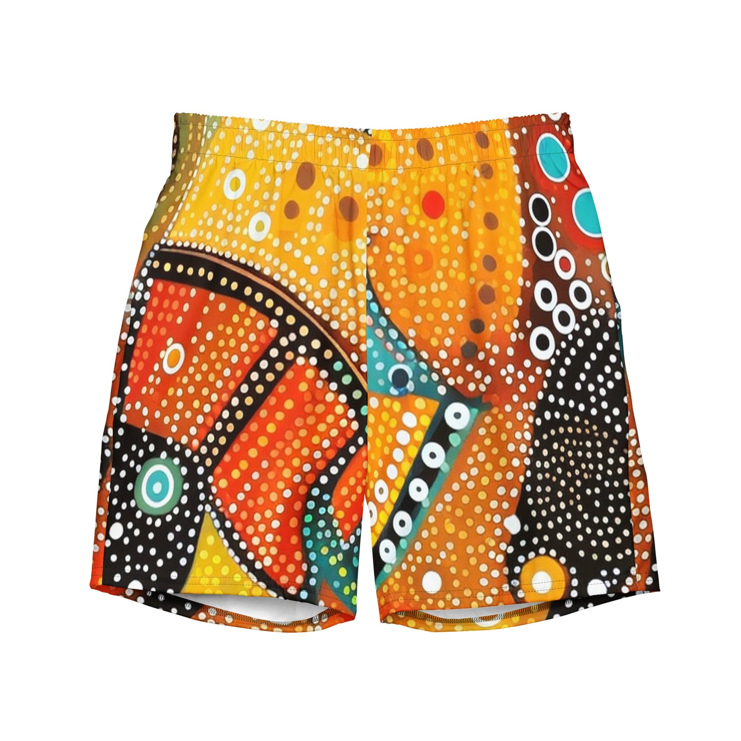 African print Men's swim trunks