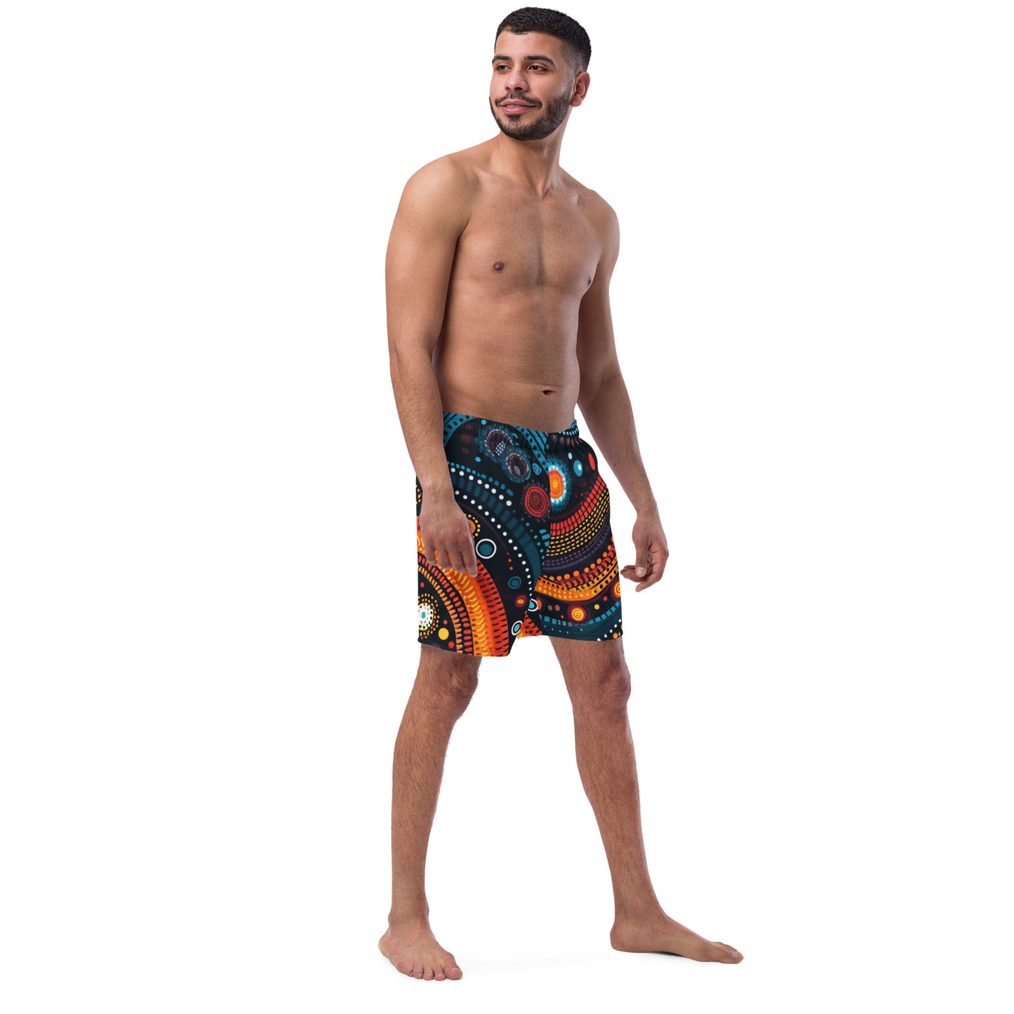 African print Men's swim trunks