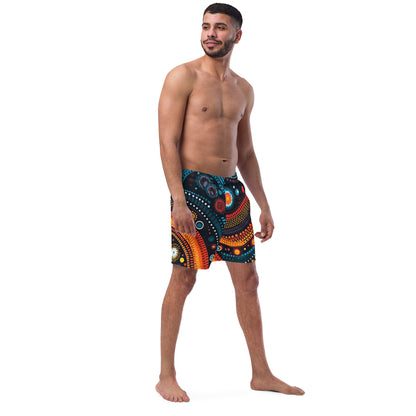 African print Men's swim trunks