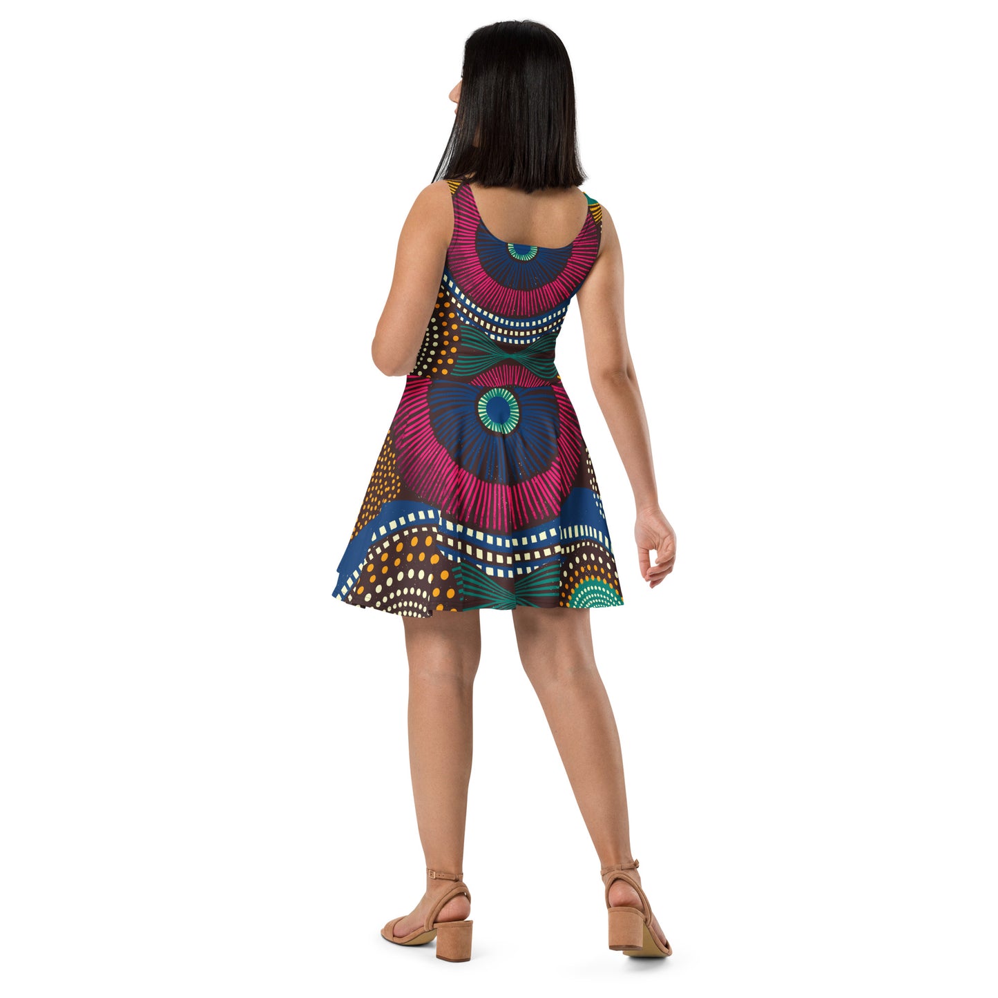 African print Skater Dress