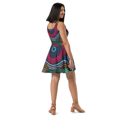 African print Skater Dress