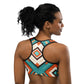 African Print Sports bra Funky African