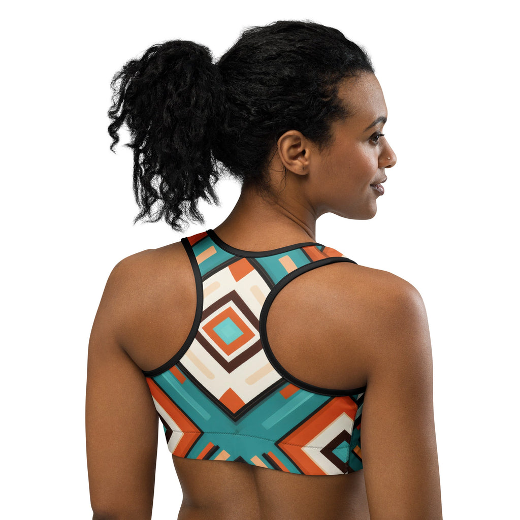 African Print Sports bra Funky African