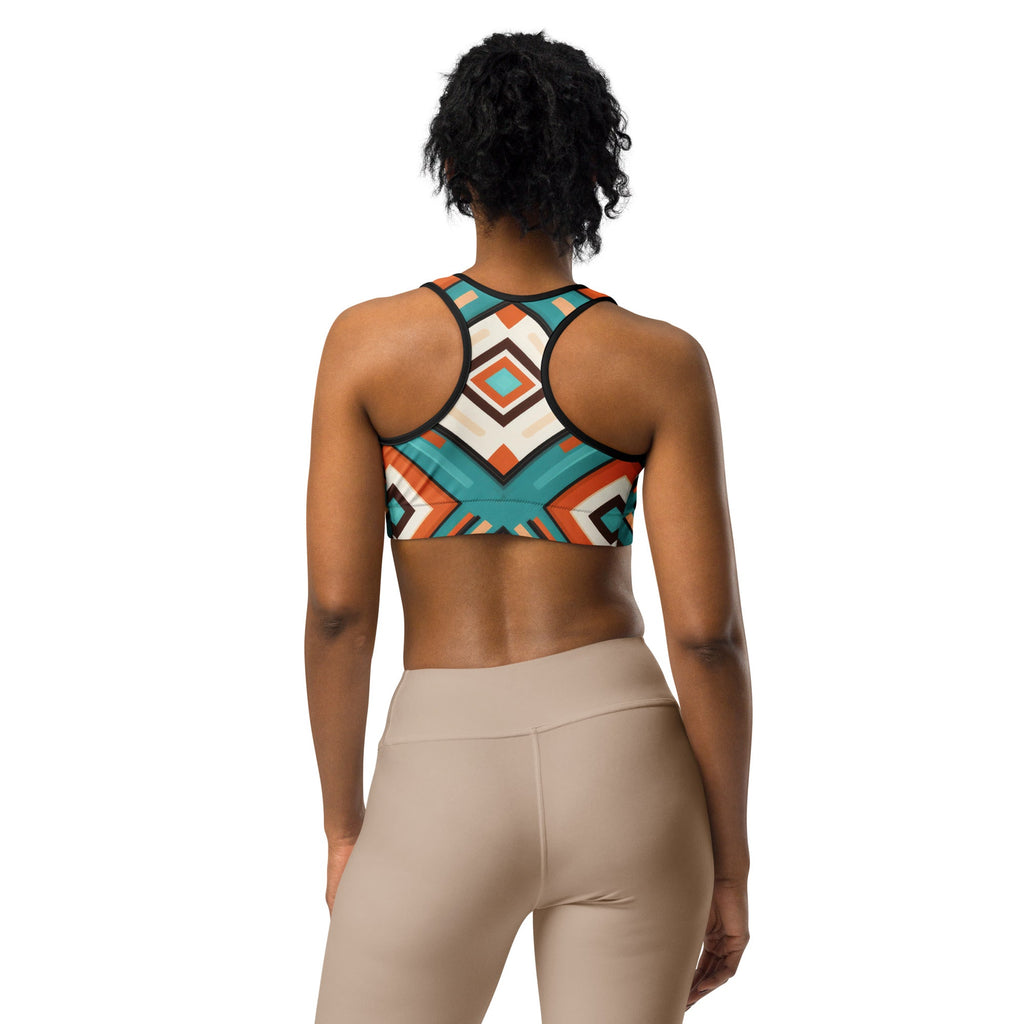 African Print Sports bra Funky African