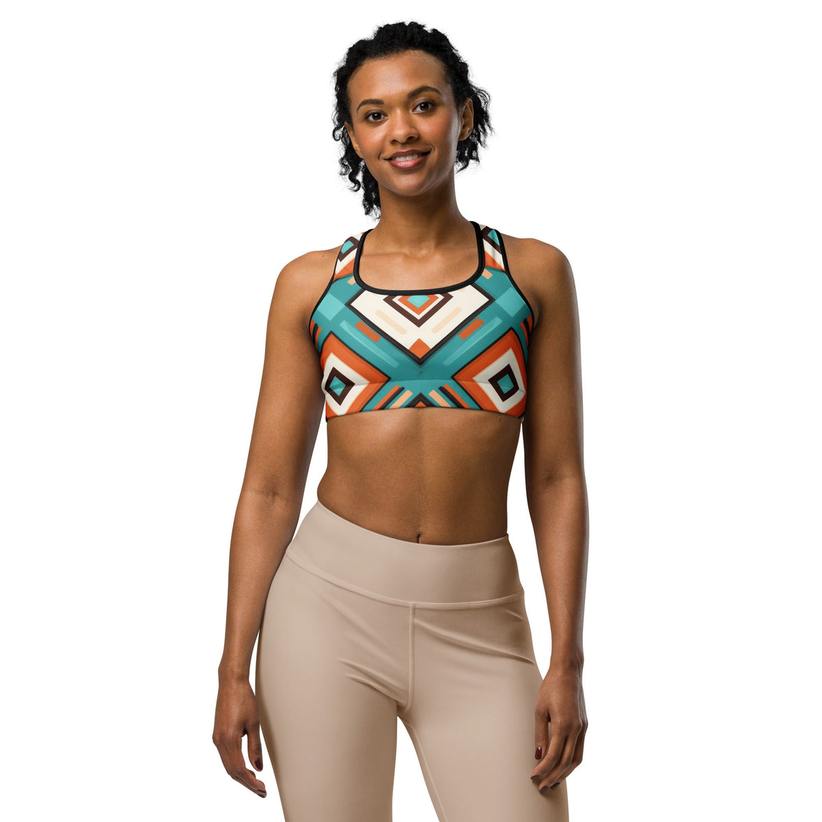 African Print Sports bra Funky African