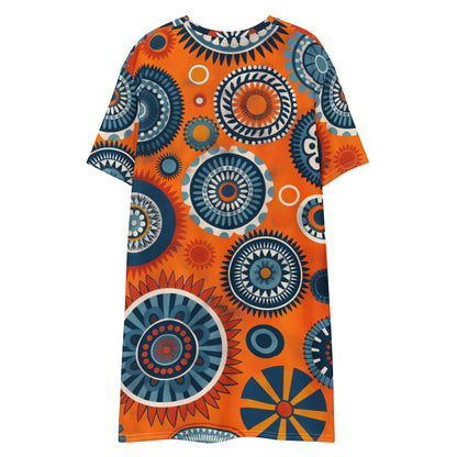 African Print T-shirt dress