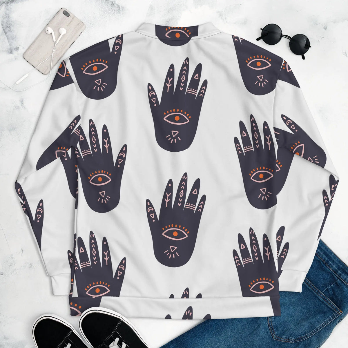 Unisex Bomber Jacket Funky African