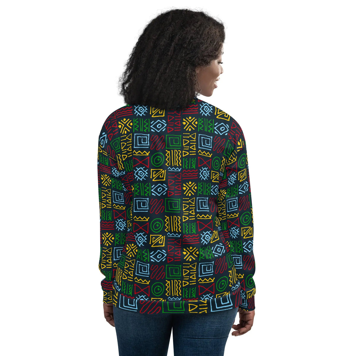 Unisex Bomber Jacket Funky African