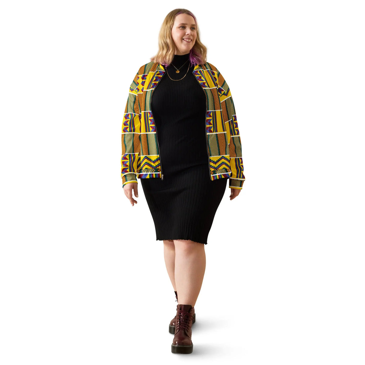 Unisex Bomber Jacket Funky African