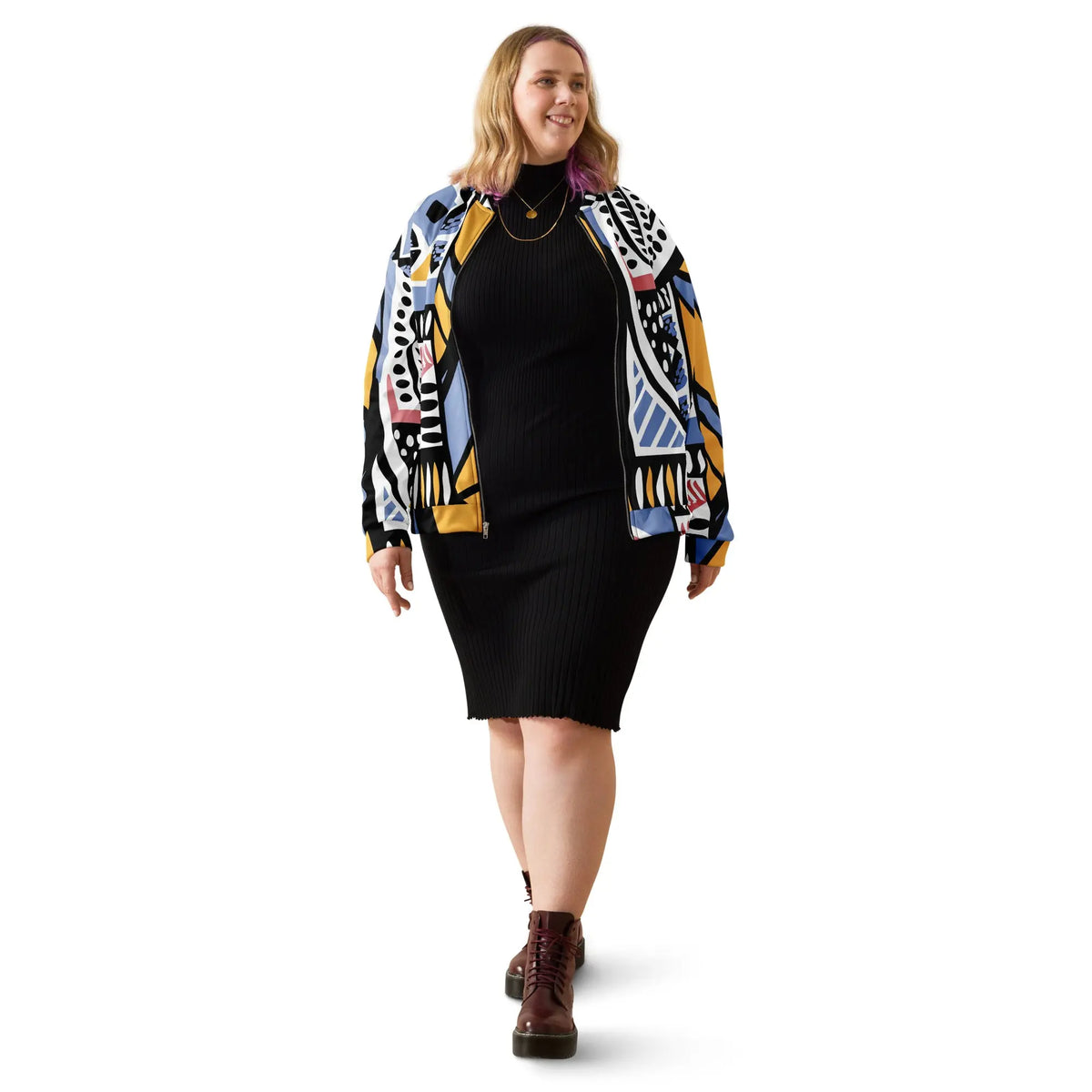 Unisex Bomber Jacket Funky African