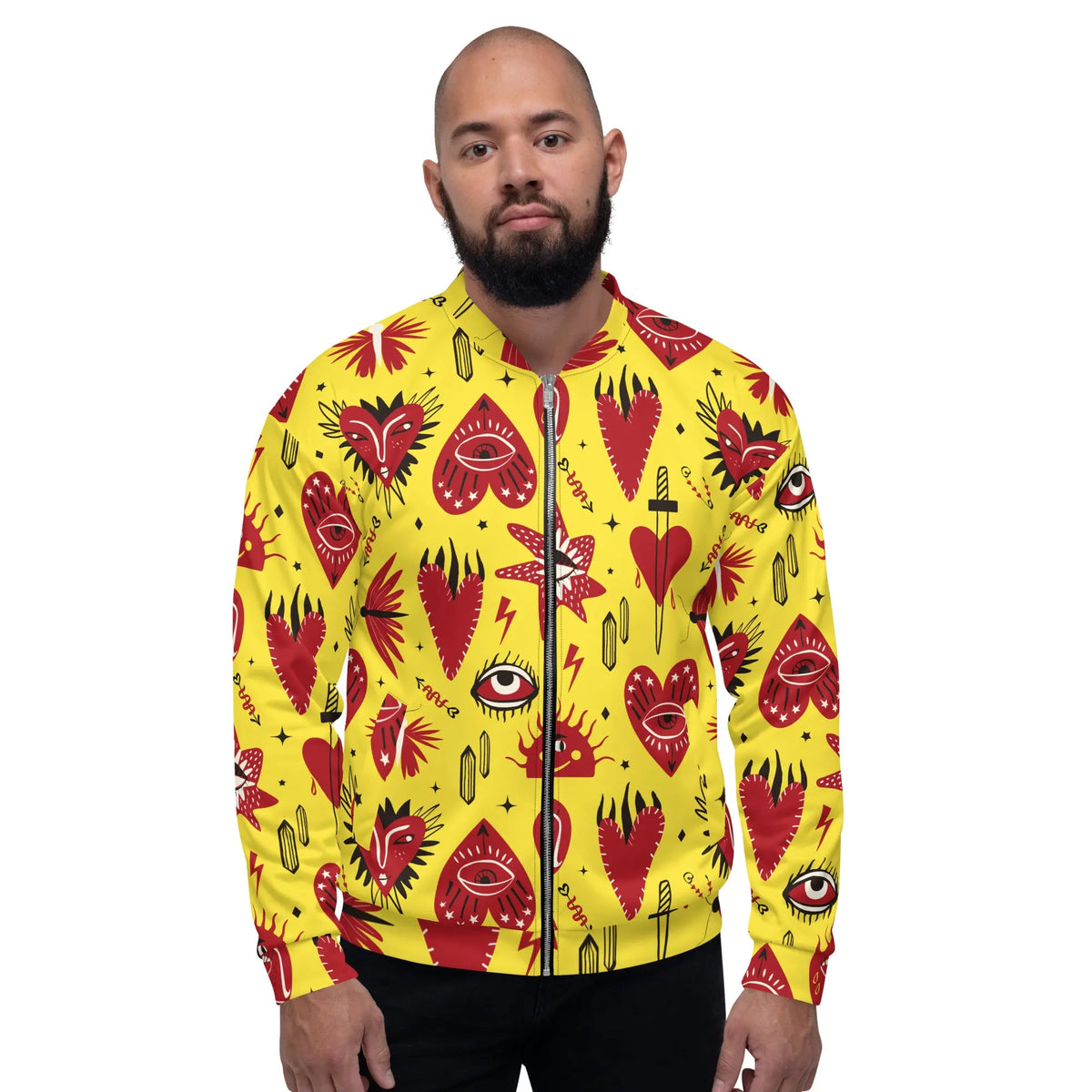 Unisex Bomber Jacket Funky African