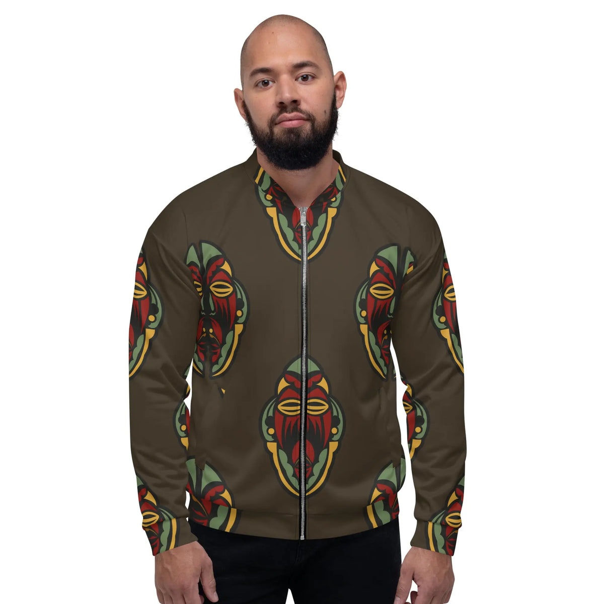 Unisex Bomber Jacket Funky African