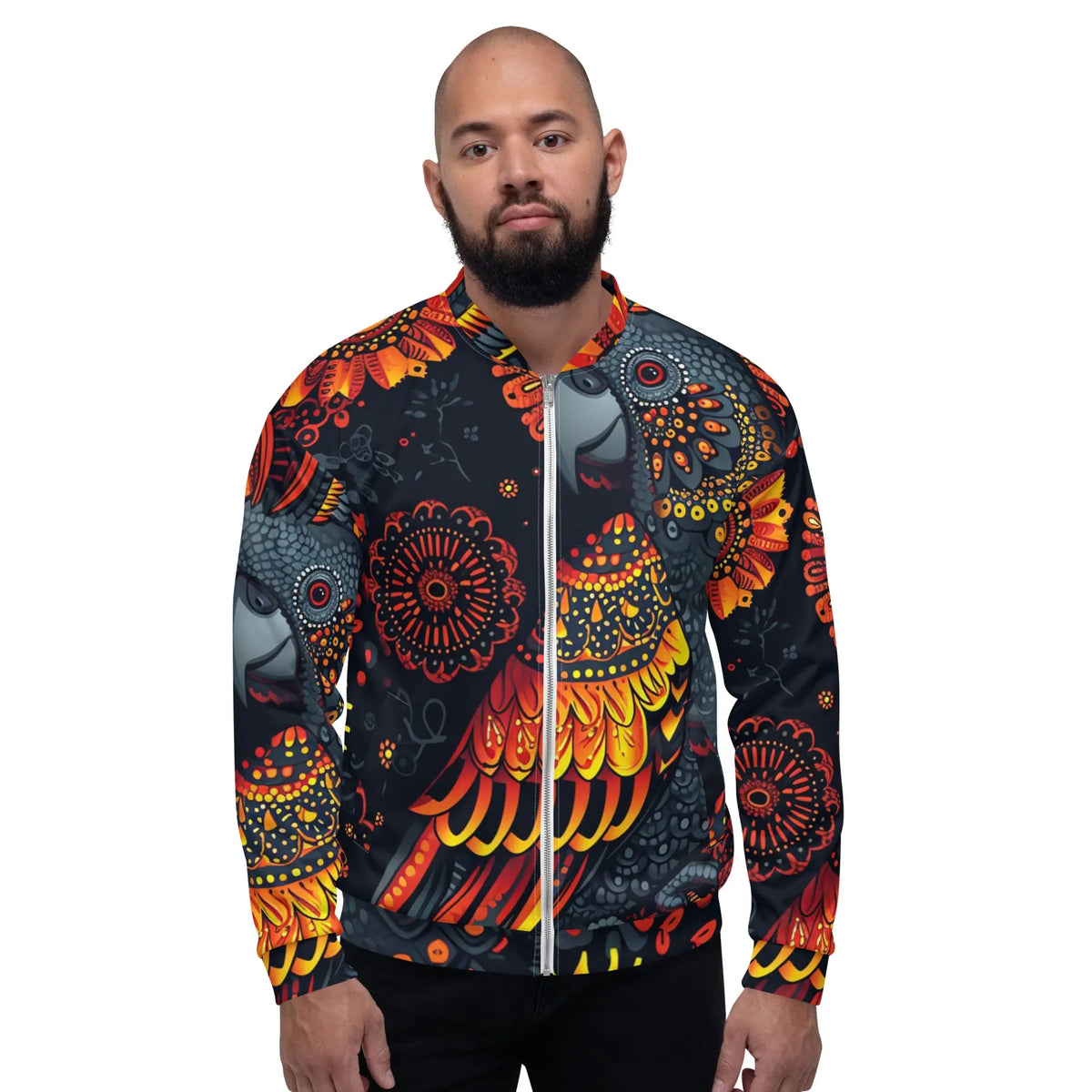 Unisex Bomber Jacket Funky African