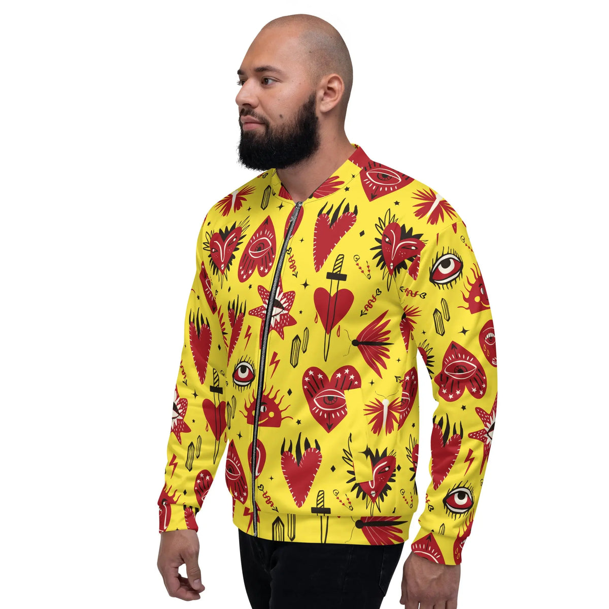Unisex Bomber Jacket Funky African