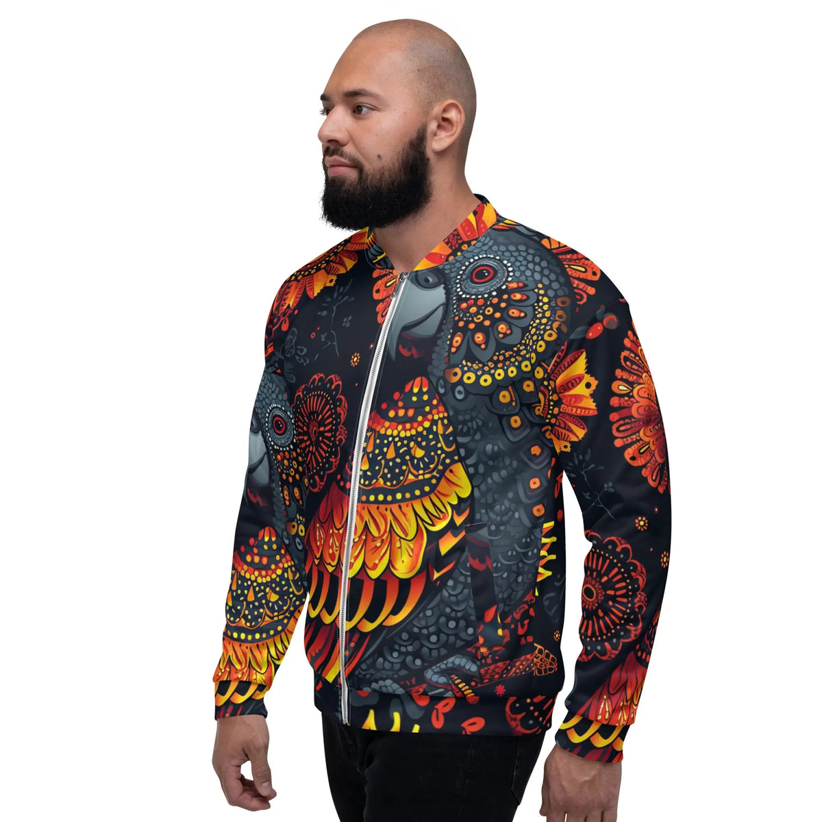 Unisex Bomber Jacket Funky African