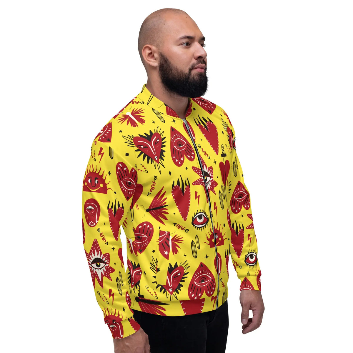 Unisex Bomber Jacket Funky African