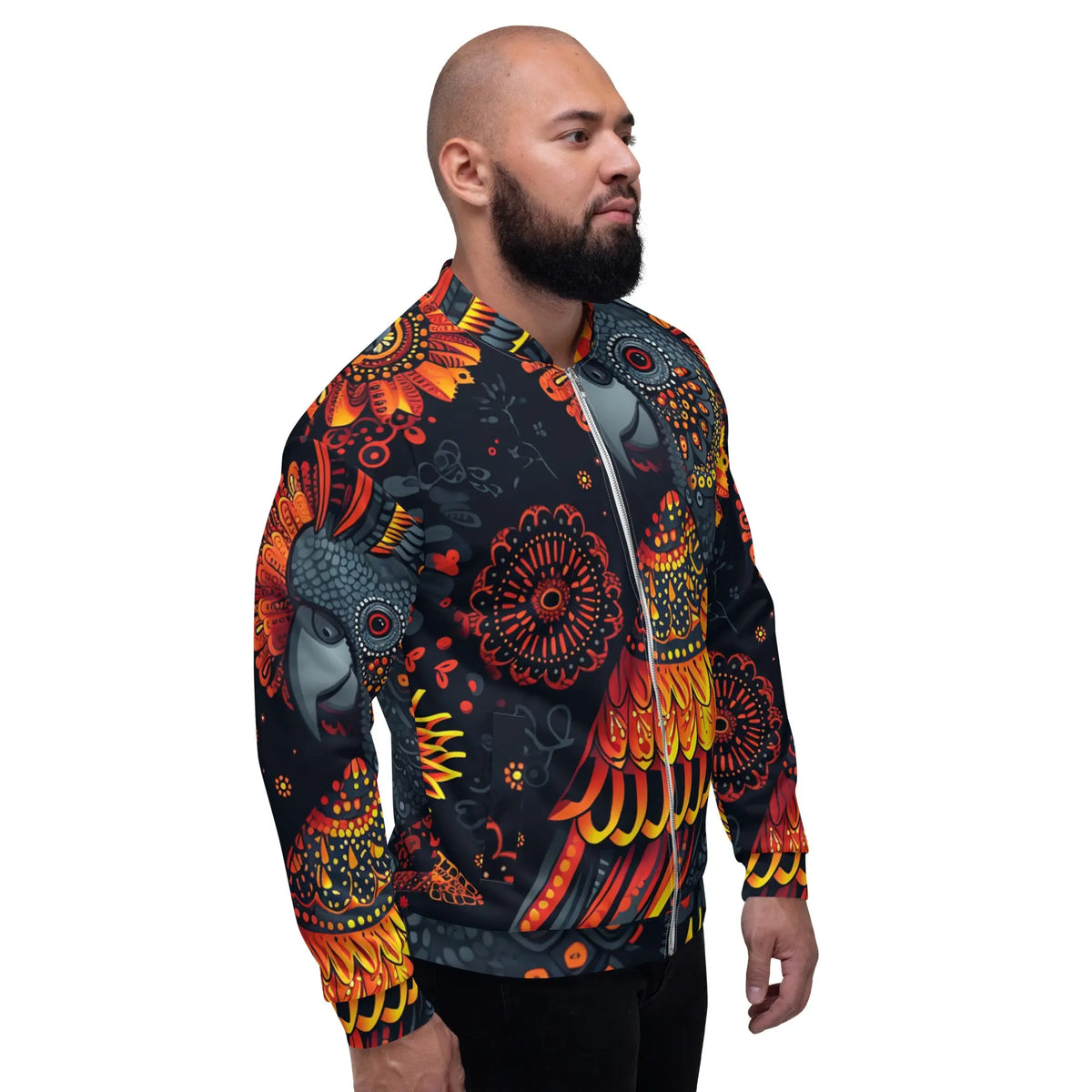 Unisex Bomber Jacket Funky African