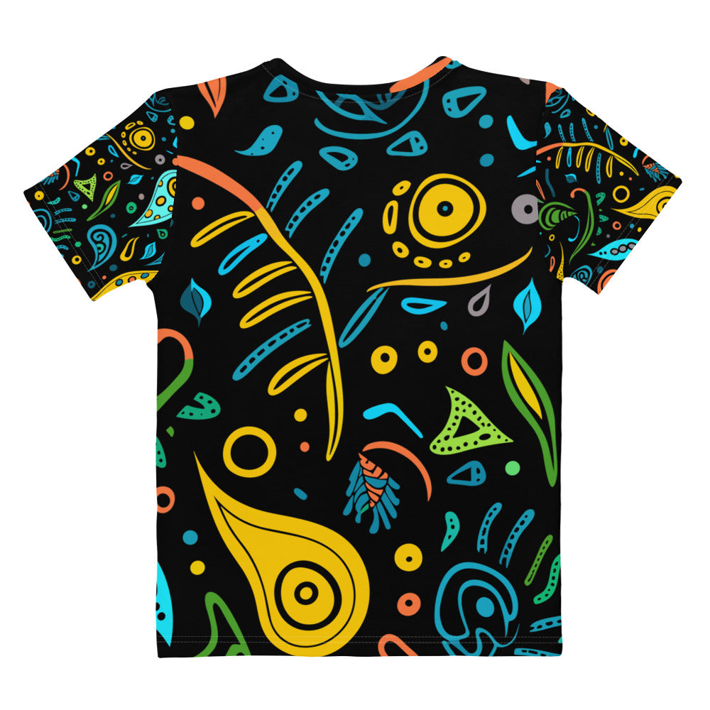 African Print Women's T-shirt Funky African
