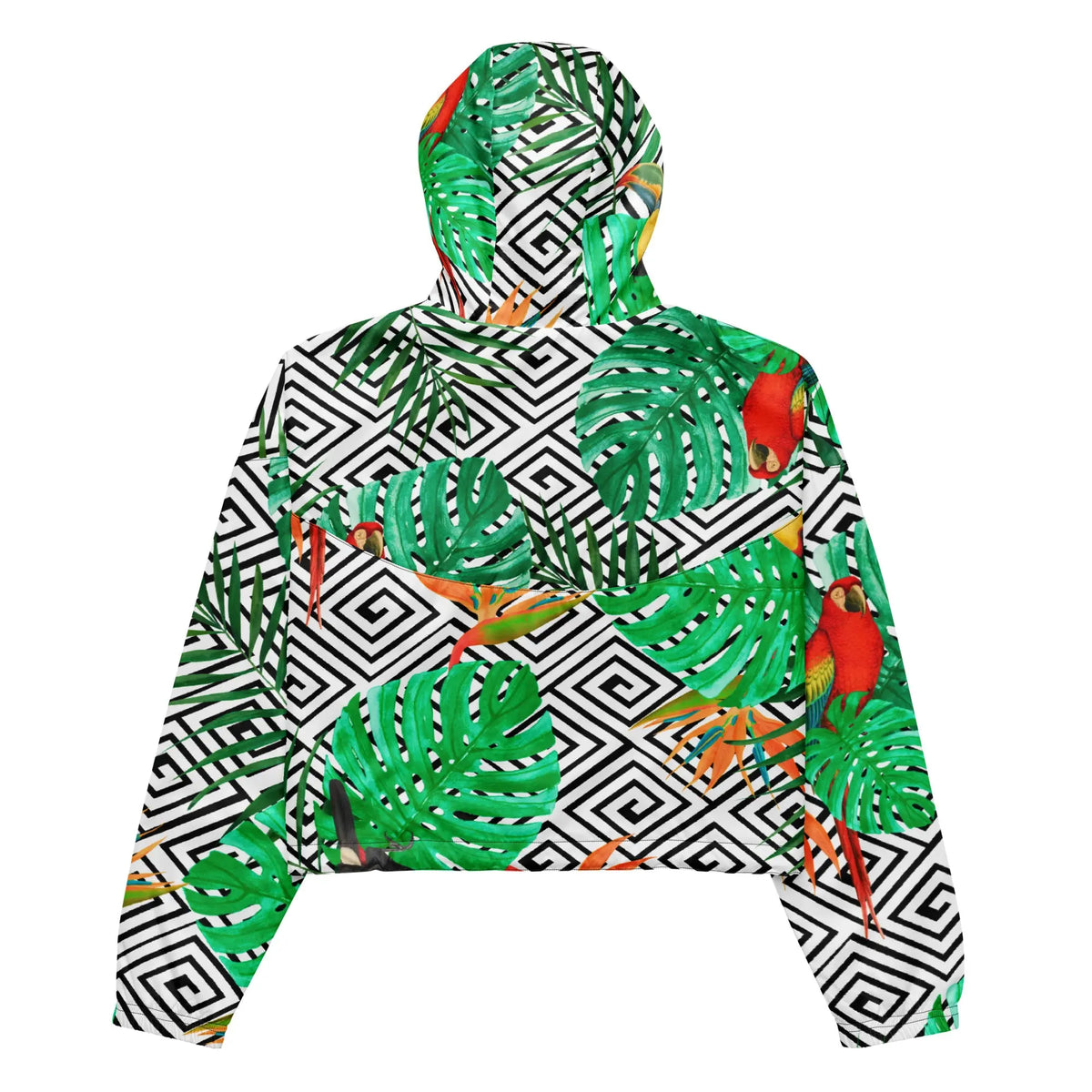 Women’s cropped windbreaker Funky African