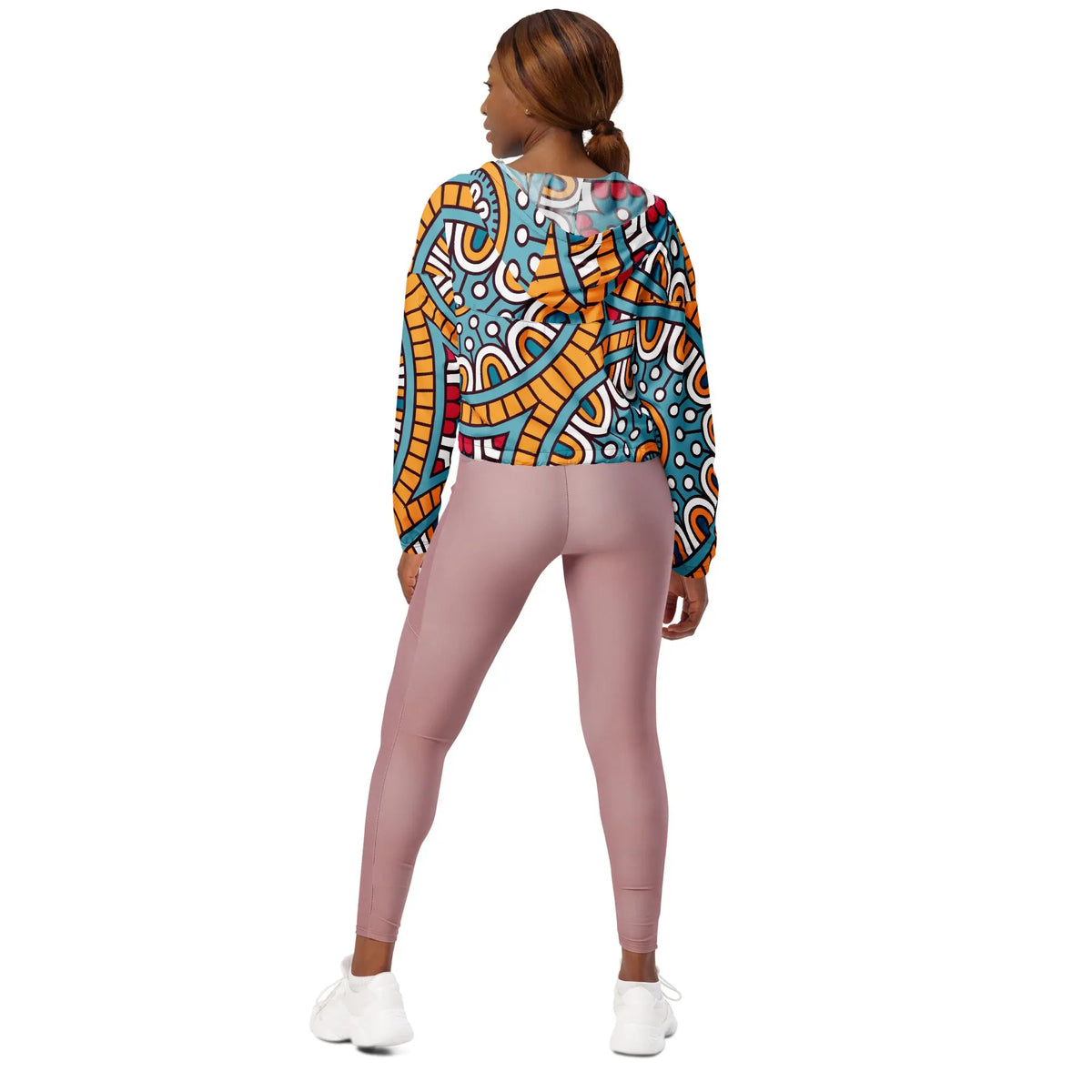 Women’s cropped windbreaker Funky African