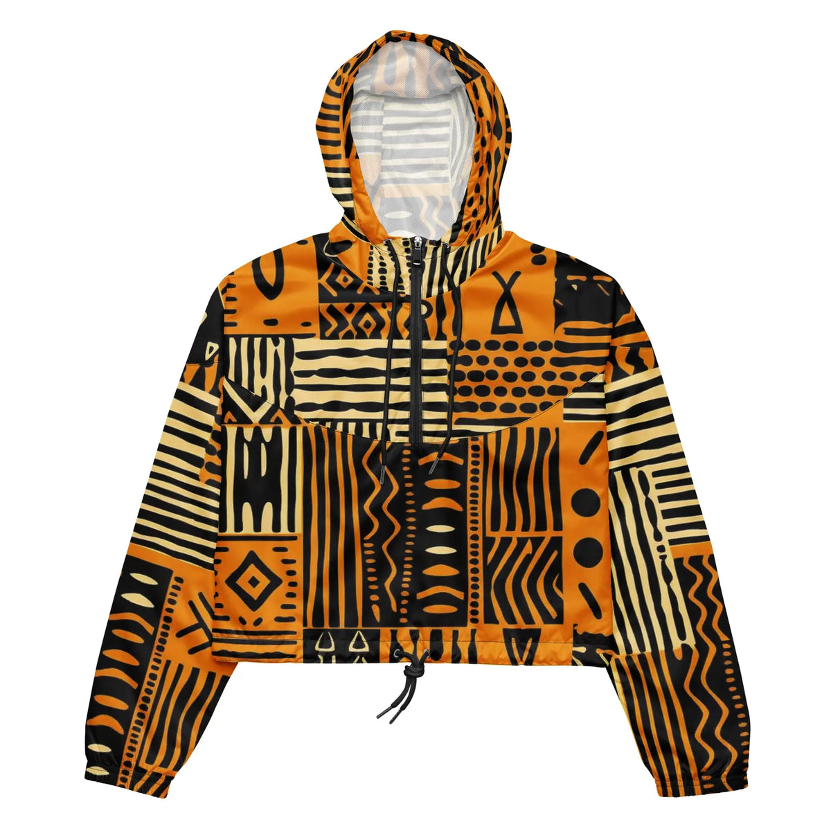 Women’s cropped windbreaker Funky African