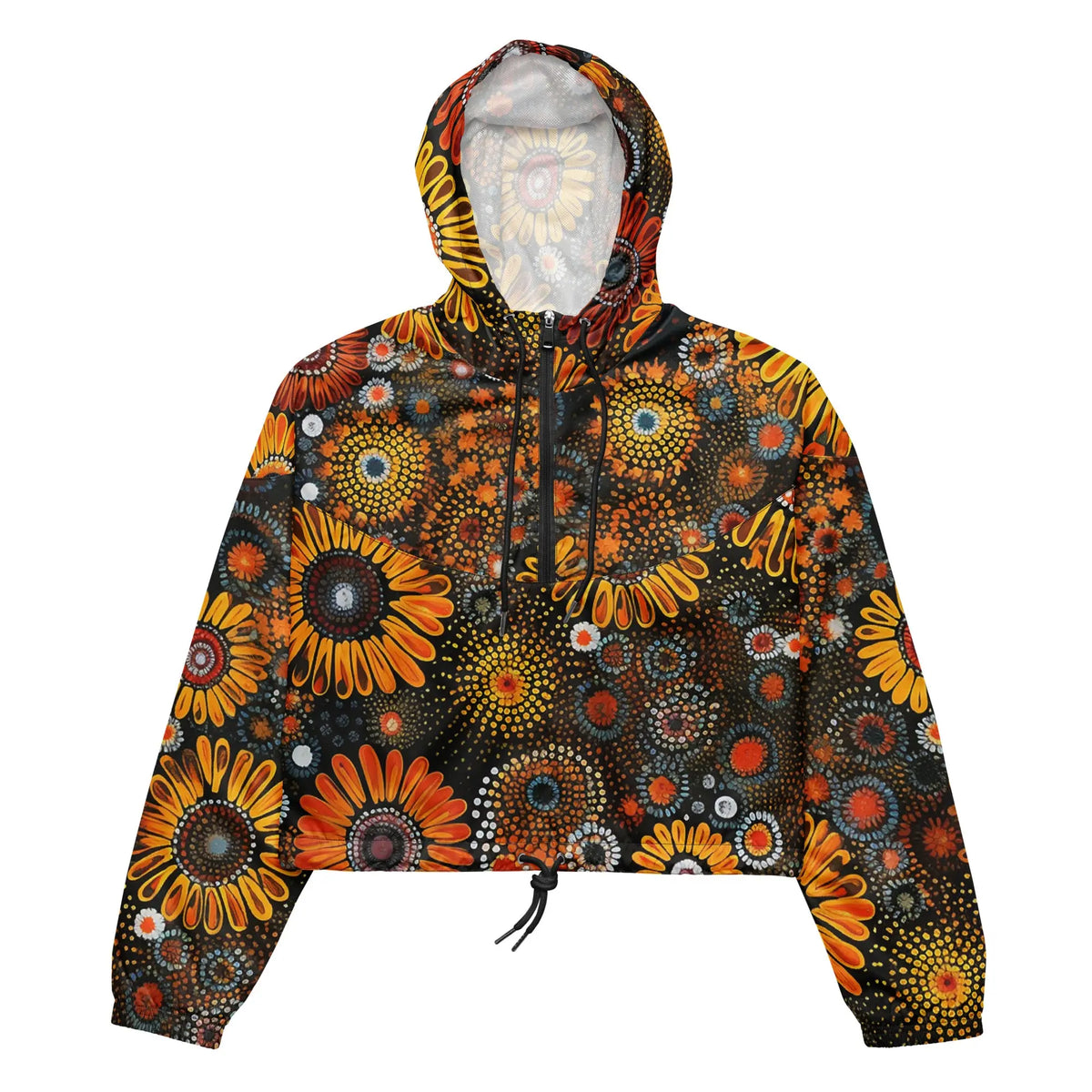 Women’s cropped windbreaker Funky African