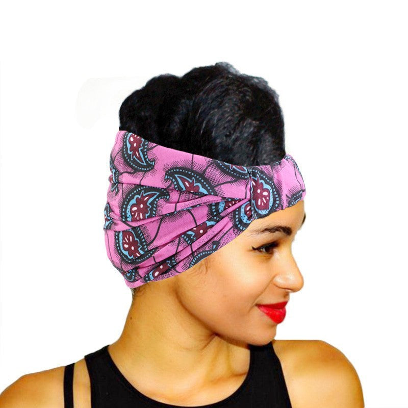 African Style Printed Wide Headband