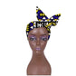 African Women Wax Cloth Cotton Turban Funky African