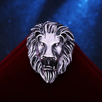 Vintage African Lion Brooch Men's Domineering King Of Grassland Funky African