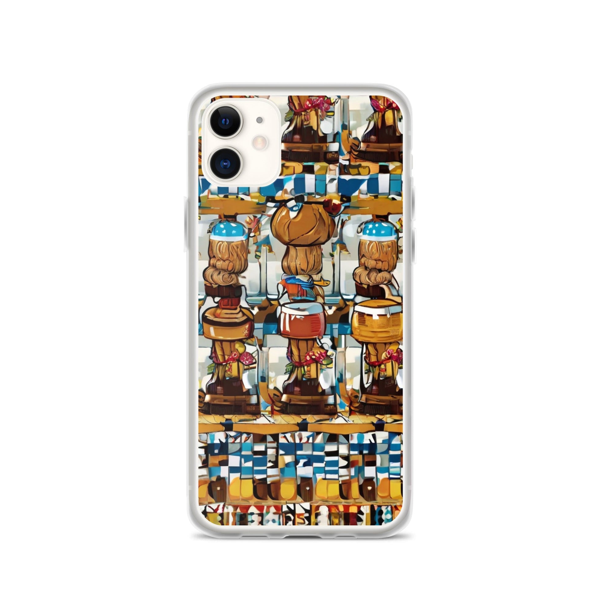 Clear Case for iPhone® Funky African