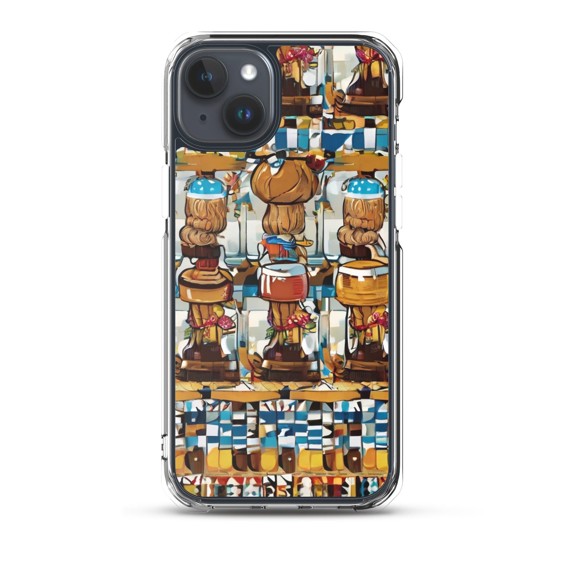 Clear Case for iPhone® Funky African