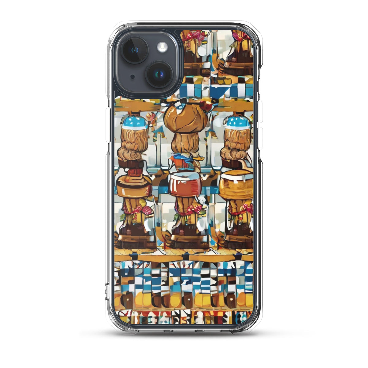 Clear Case for iPhone® Funky African