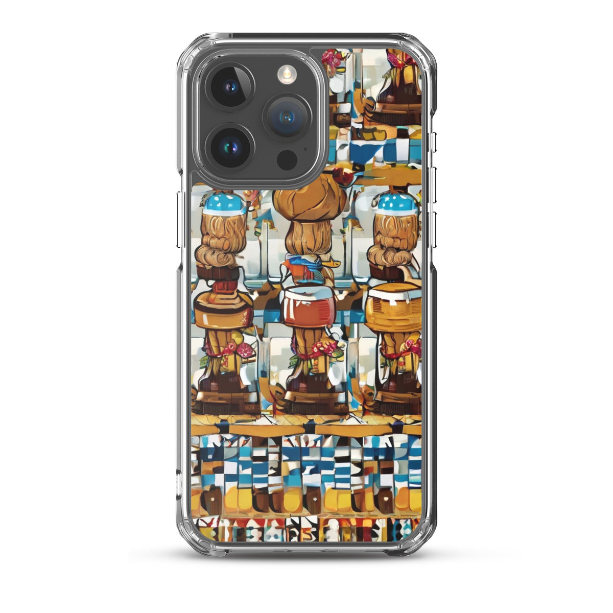Clear Case for iPhone® Funky African