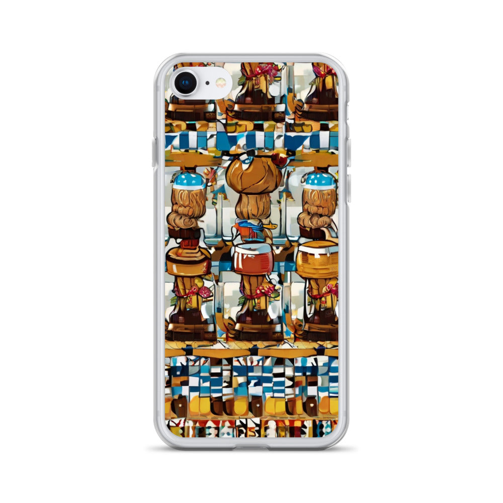 Clear Case for iPhone® Funky African