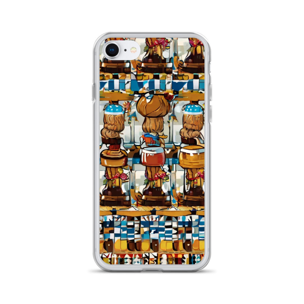 Clear Case for iPhone® Funky African