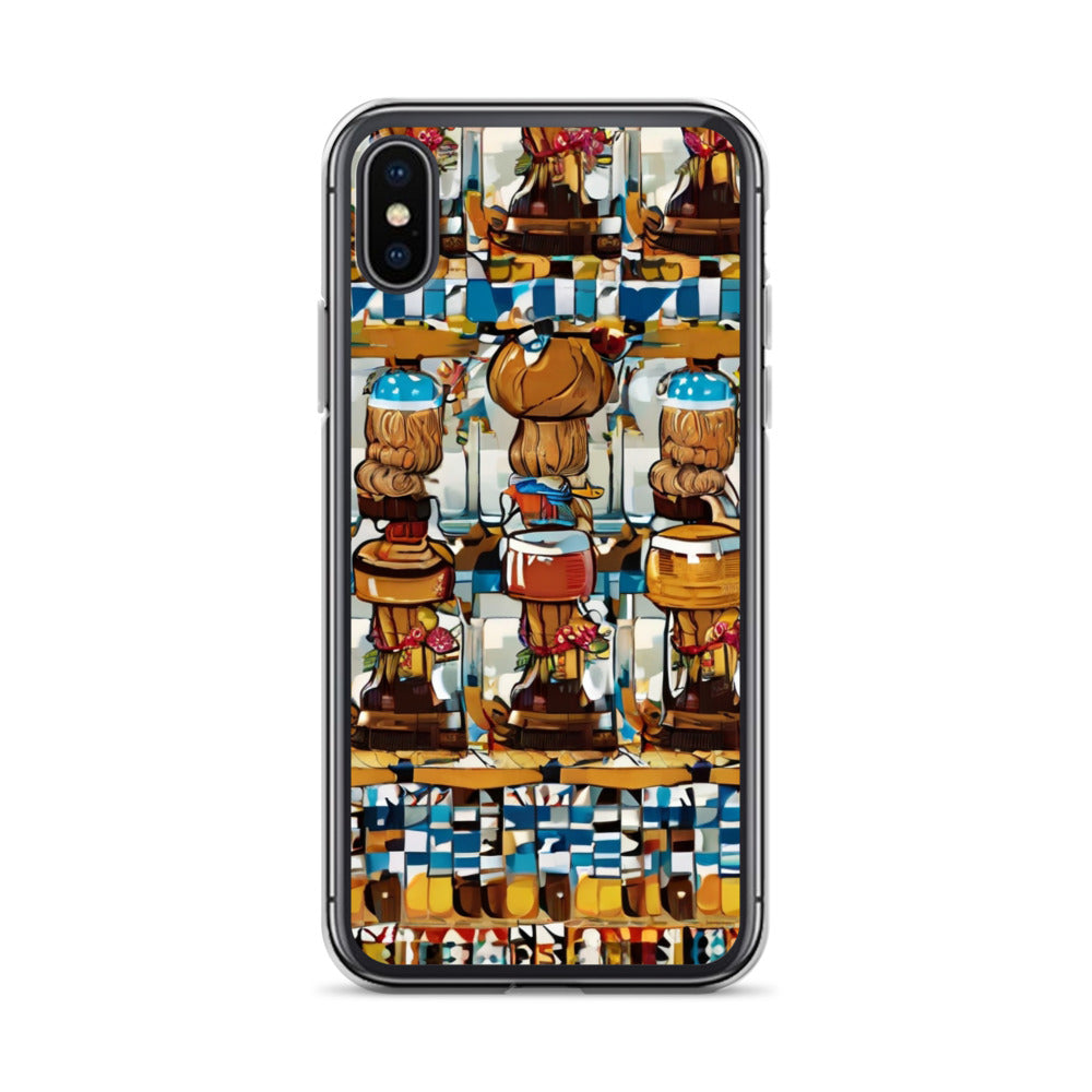 Clear Case for iPhone® Funky African