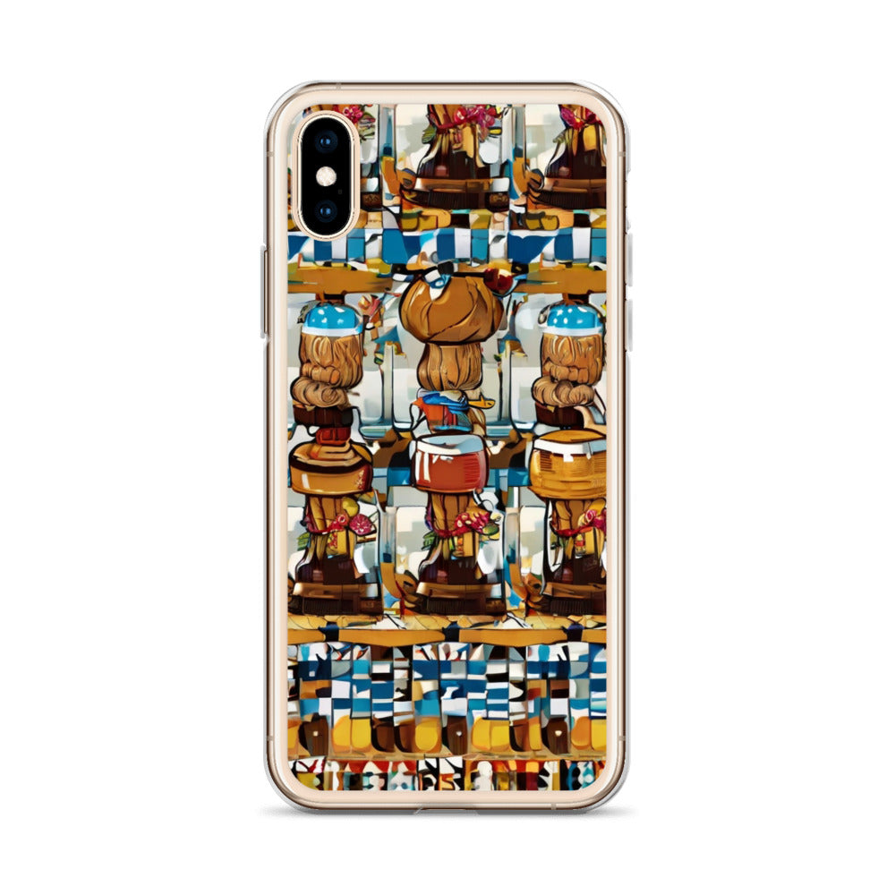 Clear Case for iPhone® Funky African