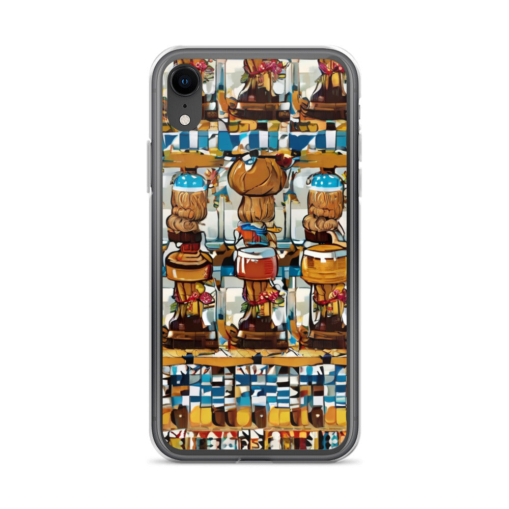 Clear Case for iPhone® Funky African