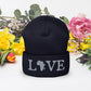 3D Embroidered love Cuffed Beanie Funky African