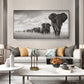 Canvas African elephant artwork Funky African